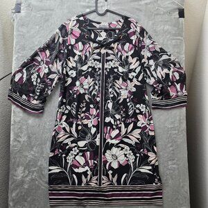 JM Collection Floral Dress 2X Short GUC